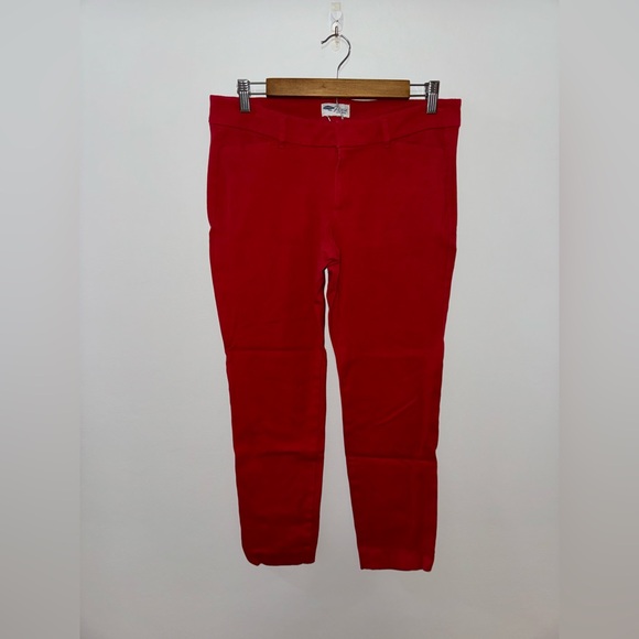 Pre-Owned Size 8 Regular Old Navy Pixie Mid Rise Robbie Red Pants - Picture 1 of 11